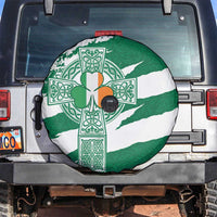 Ireland Celtic Cross Spare Tire Cover Irish Flag Shamrock - Wonder Print Shop