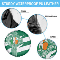 Ireland Celtic Cross Spare Tire Cover Irish Flag Shamrock - Wonder Print Shop
