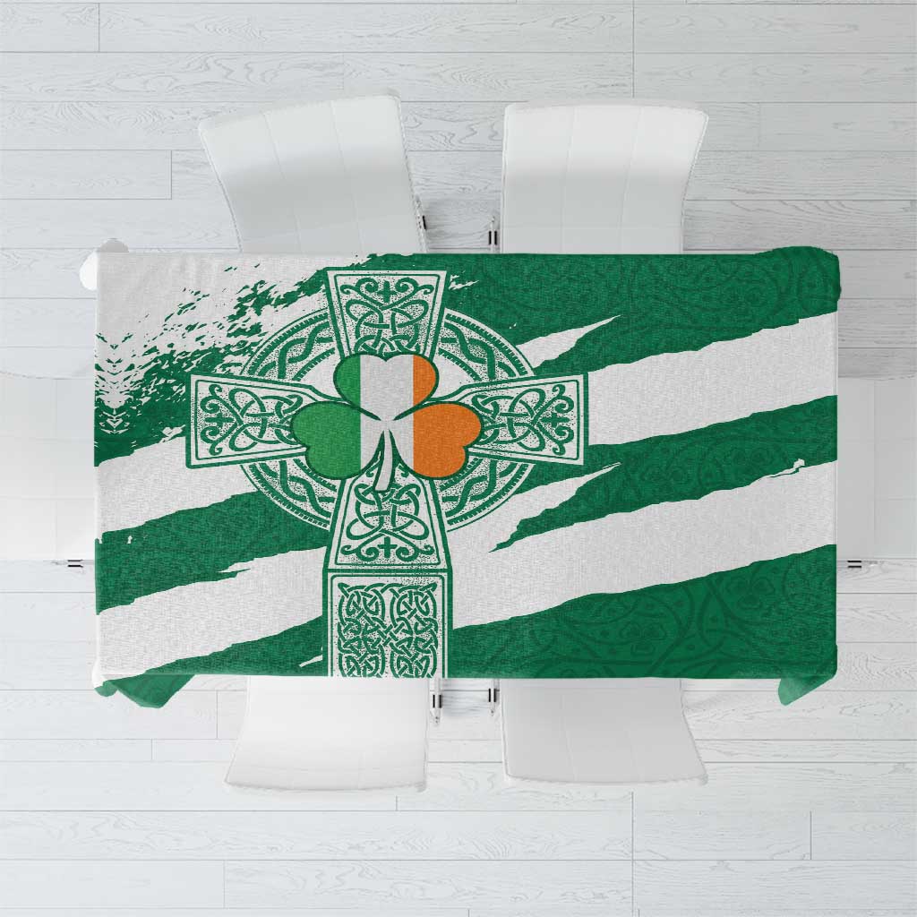 Ireland Celtic Cross Tablecloth Irish Flag Shamrock - Wonder Print Shop