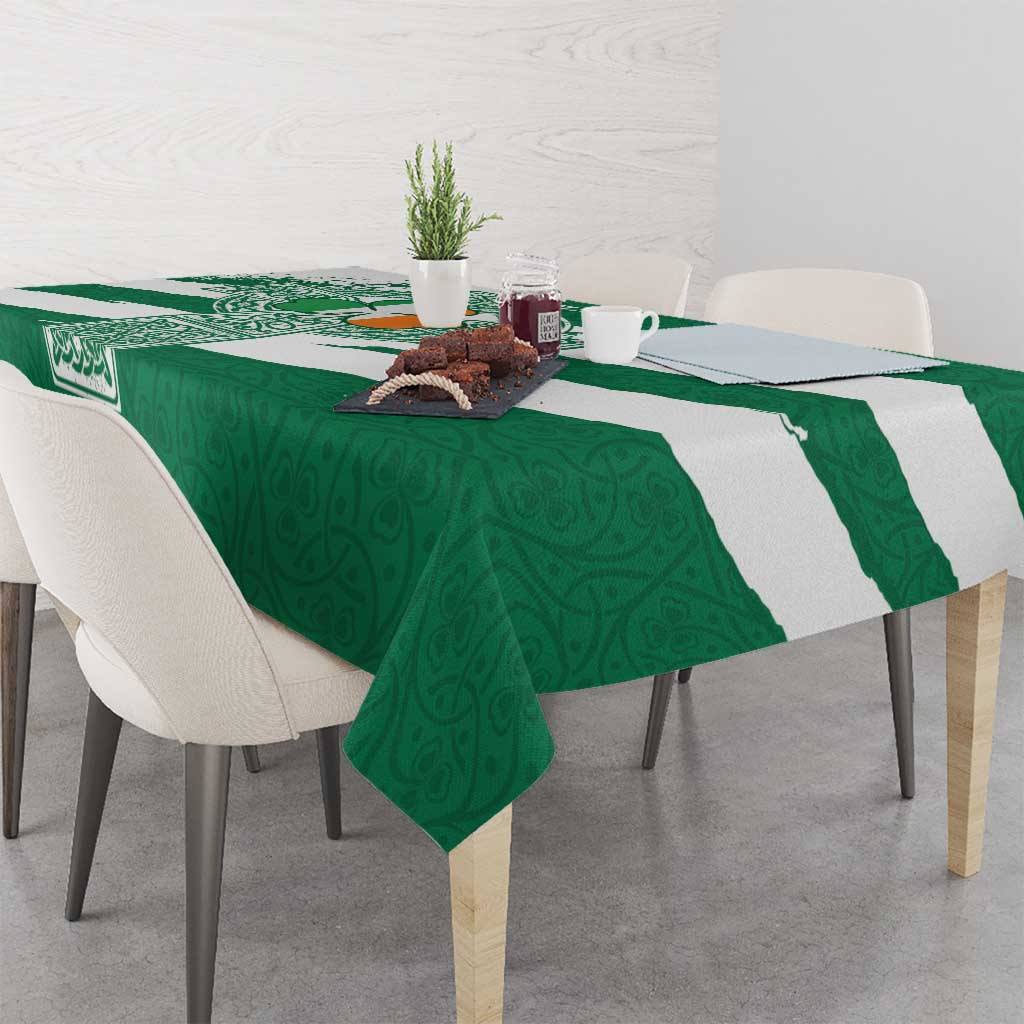 Ireland Celtic Cross Tablecloth Irish Flag Shamrock - Wonder Print Shop