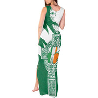 Ireland Celtic Cross Tank Maxi Dress Irish Flag Shamrock - Wonder Print Shop
