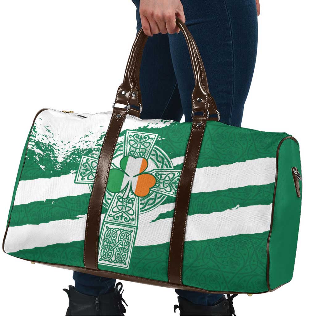 Ireland Celtic Cross Travel Bag Irish Flag Shamrock - Wonder Print Shop