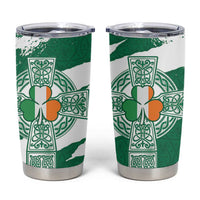 Ireland Celtic Cross Tumbler Cup Irish Flag Shamrock - Wonder Print Shop