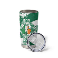 Ireland Celtic Cross Tumbler Cup Irish Flag Shamrock - Wonder Print Shop