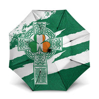 Ireland Celtic Cross Umbrella Irish Flag Shamrock - Wonder Print Shop