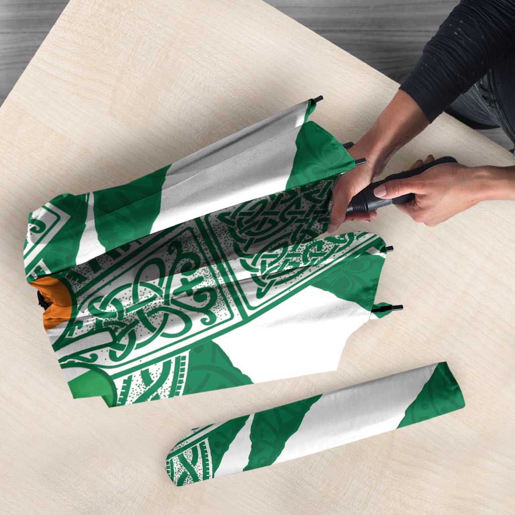 Ireland Celtic Cross Umbrella Irish Flag Shamrock - Wonder Print Shop