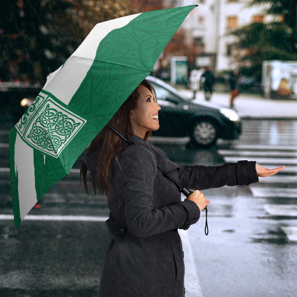 Ireland Celtic Cross Umbrella Irish Flag Shamrock - Wonder Print Shop