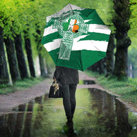 Ireland Celtic Cross Umbrella Irish Flag Shamrock - Wonder Print Shop