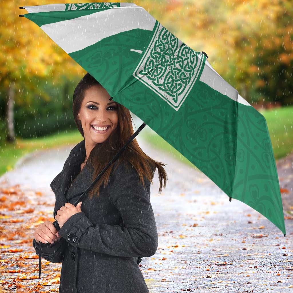 Ireland Celtic Cross Umbrella Irish Flag Shamrock - Wonder Print Shop