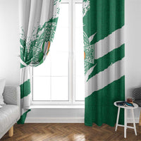 Ireland Celtic Cross Window Curtain Irish Flag Shamrock - Wonder Print Shop