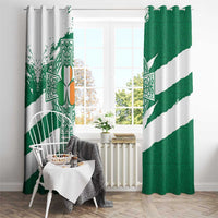 Ireland Celtic Cross Window Curtain Irish Flag Shamrock - Wonder Print Shop