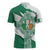 Ireland Celtic Cross Zipper Polo Shirt Irish Flag Shamrock - Wonder Print Shop