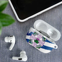 Scotland Celtic Cross AirPods Case Thistle Flowers - Wonder Print Shop