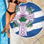 Scotland Celtic Cross Beach Blanket Thistle Flowers - Wonder Print Shop