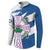 Scotland Celtic Cross Button Sweatshirt Thistle Flowers - Wonder Print Shop