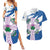 Scotland Celtic Cross Couples Matching Summer Maxi Dress and Hawaiian Shirt Thistle Flowers - Wonder Print Shop