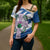 Scotland Celtic Cross Cross Shoulder Shirt Thistle Flowers - Wonder Print Shop