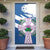 Scotland Celtic Cross Door Cover Thistle Flowers - Wonder Print Shop