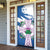 Scotland Celtic Cross Door Cover Thistle Flowers - Wonder Print Shop