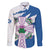 Scotland Celtic Cross Family Matching Off Shoulder Short Dress and Hawaiian Shirt Thistle Flowers - Wonder Print Shop