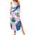Scotland Celtic Cross Family Matching Summer Maxi Dress and Hawaiian Shirt Thistle Flowers - Wonder Print Shop