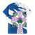 Scotland Celtic Cross Family Matching Tank Maxi Dress and Hawaiian Shirt Thistle Flowers - Wonder Print Shop