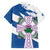 Scotland Celtic Cross Hawaiian Shirt Thistle Flowers - Wonder Print Shop