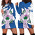 Scotland Celtic Cross Hoodie Dress Thistle Flowers - Wonder Print Shop