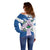 Scotland Celtic Cross Off Shoulder Sweater Thistle Flowers - Wonder Print Shop