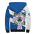 Scotland Celtic Cross Sherpa Hoodie Thistle Flowers - Wonder Print Shop