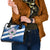 Scotland Celtic Cross Shoulder Handbag Thistle Flowers - Wonder Print Shop