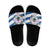 Scotland Celtic Cross Slide Sandals Thistle Flowers - Wonder Print Shop