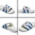 Scotland Celtic Cross Slide Sandals Thistle Flowers - Wonder Print Shop