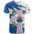 Scotland Celtic Cross T Shirt Thistle Flowers - Wonder Print Shop