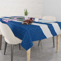 Scotland Celtic Cross Tablecloth Thistle Flowers - Wonder Print Shop
