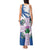 Scotland Celtic Cross Tank Maxi Dress Thistle Flowers - Wonder Print Shop