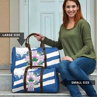 Scotland Celtic Cross Travel Bag Thistle Flowers - Wonder Print Shop