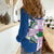 Scotland Celtic Cross Women Casual Shirt Thistle Flowers - Wonder Print Shop