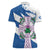 Scotland Celtic Cross Women Polo Shirt Thistle Flowers - Wonder Print Shop