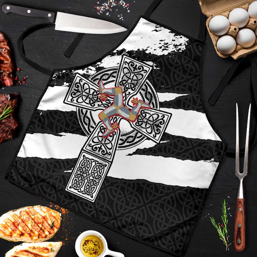 Isle of Man Celtic Cross Apron Triskelion Emblem - Wonder Print Shop