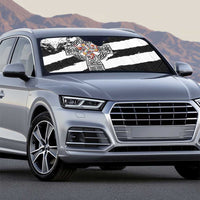 Isle of Man Celtic Cross Auto Sun Shade Triskelion Emblem - Wonder Print Shop