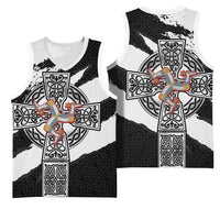 Isle of Man Celtic Cross Basketball Jersey Triskelion Emblem - Wonder Print Shop