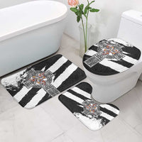 Isle of Man Celtic Cross Bathroom Set Triskelion Emblem - Wonder Print Shop