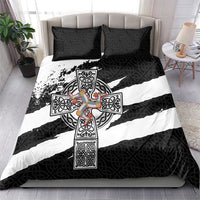 Isle of Man Celtic Cross Bedding Set Triskelion Emblem - Wonder Print Shop