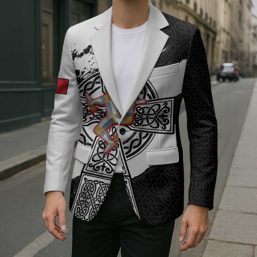 Isle of Man Celtic Cross Blazer Triskelion Emblem - Wonder Print Shop