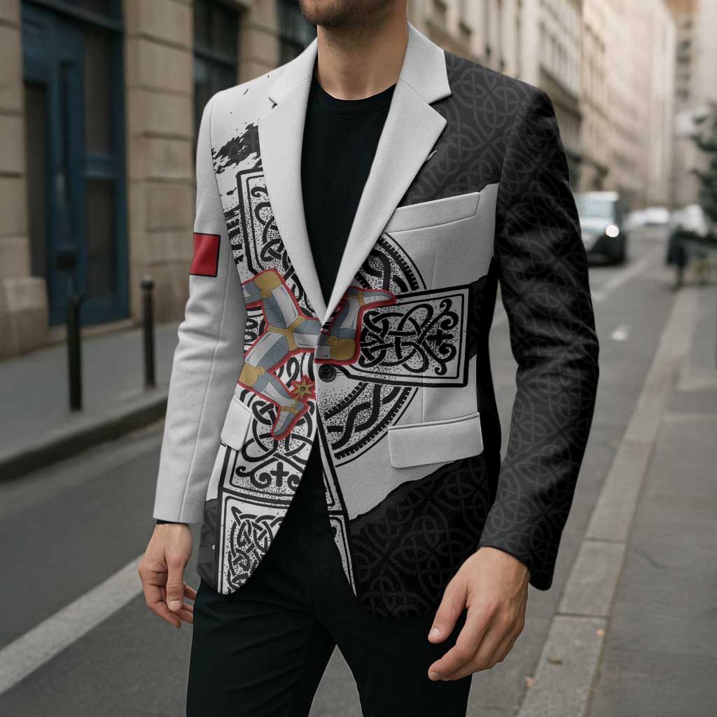 Isle of Man Celtic Cross Blazer Triskelion Emblem - Wonder Print Shop