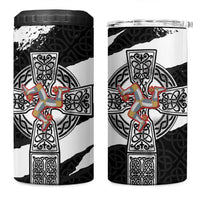 Isle of Man Celtic Cross 4 in 1 Can Cooler Tumbler Triskelion Emblem - Wonder Print Shop