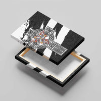 Isle of Man Celtic Cross Canvas Wall Art Triskelion Emblem - Wonder Print Shop