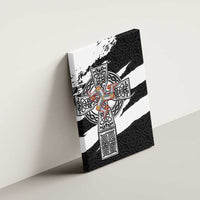Isle of Man Celtic Cross Canvas Wall Art Triskelion Emblem - Wonder Print Shop