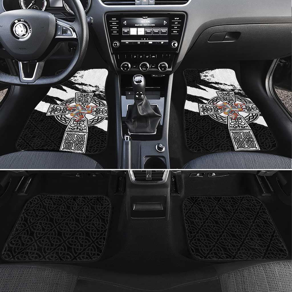 Isle of Man Celtic Cross Car Mats Triskelion Emblem - Wonder Print Shop
